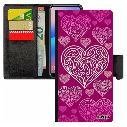 фото Чехол книжка для мобильного redmi 6a, "сердце" символ страсть utaupia