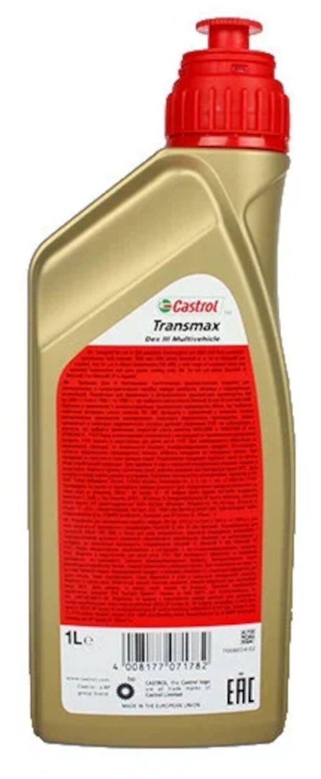 Масло трансмиссионное Castrol TRANSMAX DEX III Multivehicle 1Л 4672420060 - фотография № 2