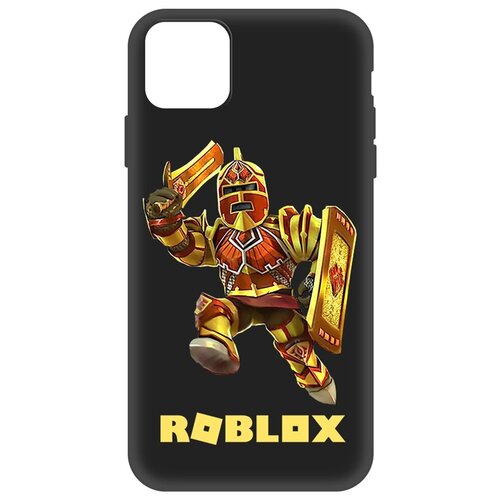 Чехол-накладка Krutoff Soft Case Roblox-Рэдклифф для Apple iPhone 11 Pro Max черный чехол накладка krutoff soft case roblox пигги для apple iphone 11 pro черный