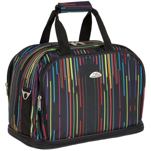 фото Сумка дорожная polar, 30 л, 23х30х44 см, ручная кладь, черный polar inc