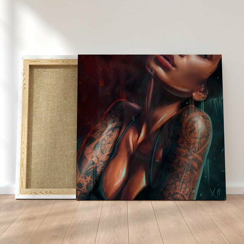 Интерьерная картина на натуральном холсте - Сексуальность, 50 х 50 см.