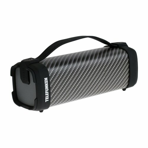 TELEFUNKEN Портативная колонка Telefunken TF-PS1241B, 12Вт, 1500мАч, FM, BT, microSD, IPХ4, AUX, серая серый