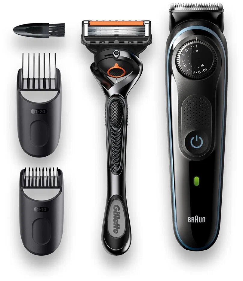 Триммер для бороды Braun BT5340 с бритвой Gillette