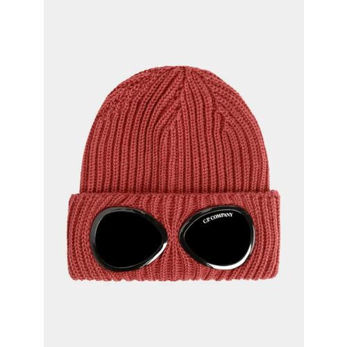 Шапка бини C.P. Company Extra Fine Merino Wool Goggle, размер Onesize, красный шапка c p company extra fine merino wool goggle beanie