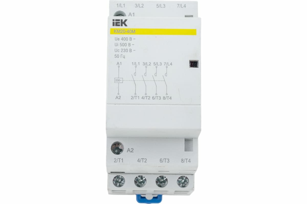 Контактор модульный КМ20-40М AC IEK MKK11-20-40