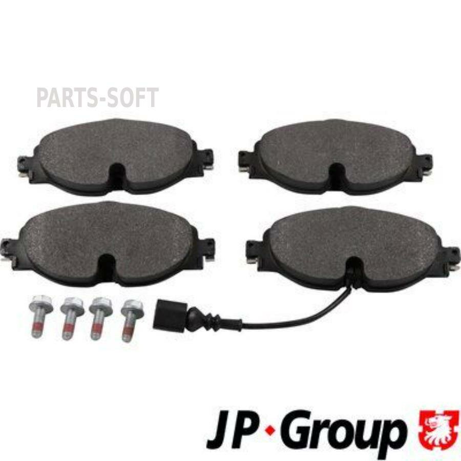 JP GROUP 1163613910 Колодки тормозные AUDI A3/SKODA OCTAVIA/VW GOLF 12-/PASSAT 14- передние