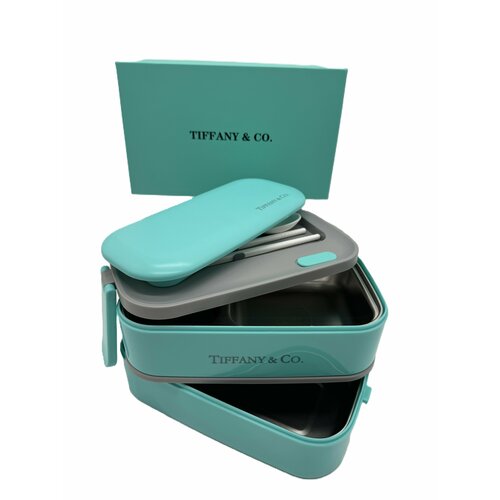 Ланч бокс Tiffany прямоугольный 1400 мл в подарочной коробке