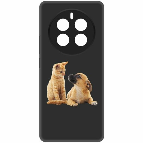 Чехол-накладка Krutoff Soft Case Лучшие друзья для Realme 12 Pro 5G черный чехол накладка krutoff soft case лучшие друзья для xiaomi 12 pro черный