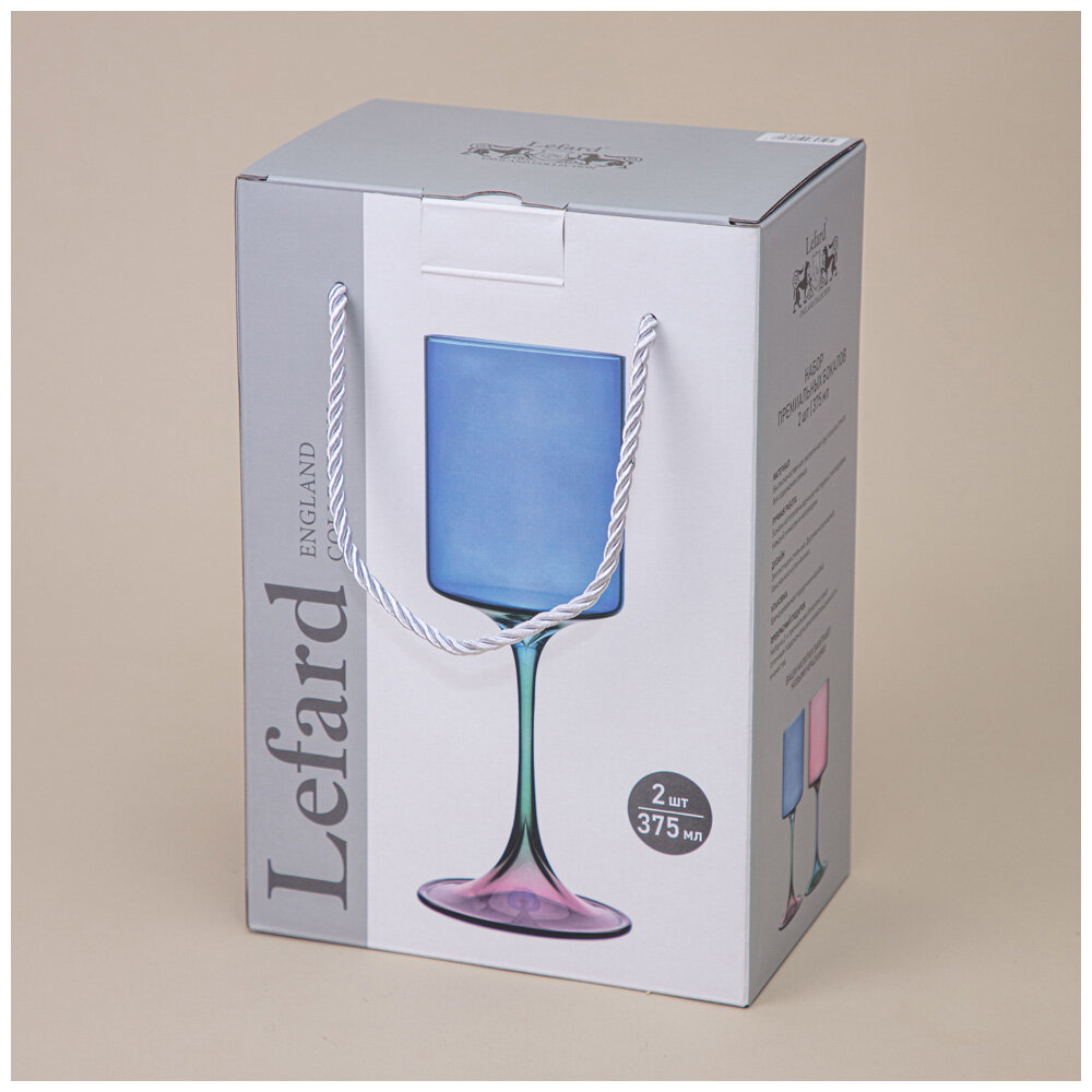 Набор бокалов для вина из 2 шт colors 375 мл Lefard (196685)
