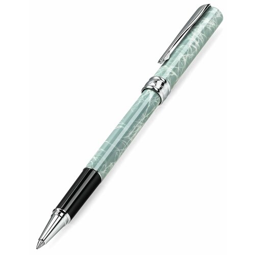 ручка роллер aurora talentum finesse pink barrel and cap chrome plated au d73 p Ручка-роллер AURORA Magellano Light Marbled Blue Barrel and Cap Chrome Plated Tr (AU A78-CA)