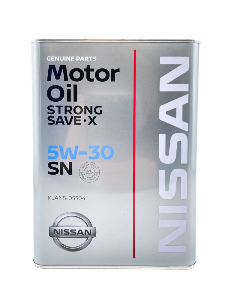 Синтетическое моторное масло Nissan SN Strong Save X 5W-30, 4 л, 1 шт.