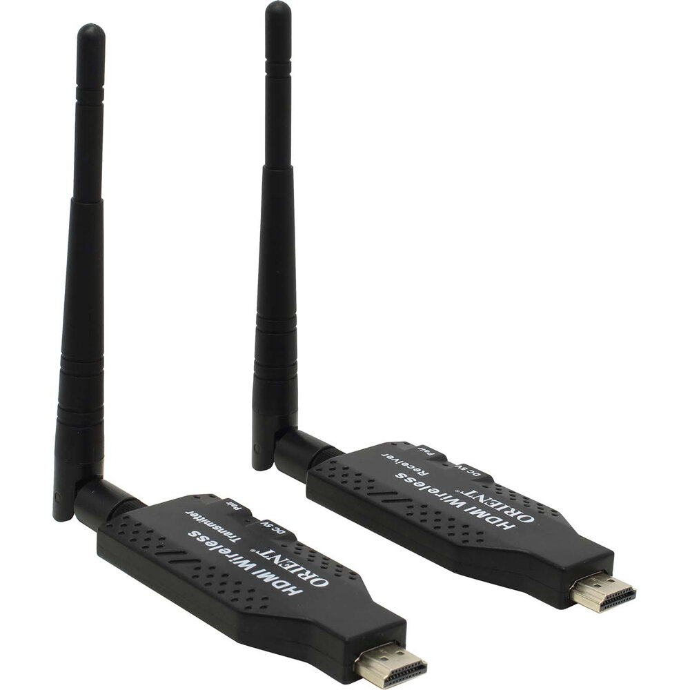 ORIENT VE056, WiFi HDMI Extender (Tx+Rx), HDMI беспроводной удлинитель до 50 м, HDMI 1.3, 1080p@60Hz, HDCP1.2, питание от USB (31371)