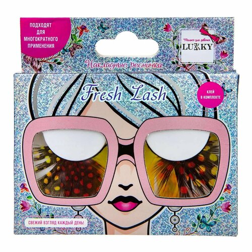 Накладные Ресницы Lukky Fresh Lash перьевые мультиколор 600₽