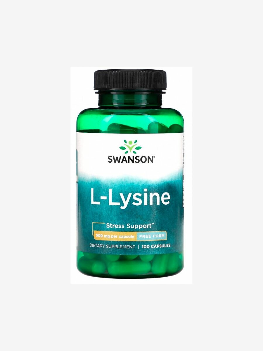 L-Lysine - Free Form 500 mg 100 Caps