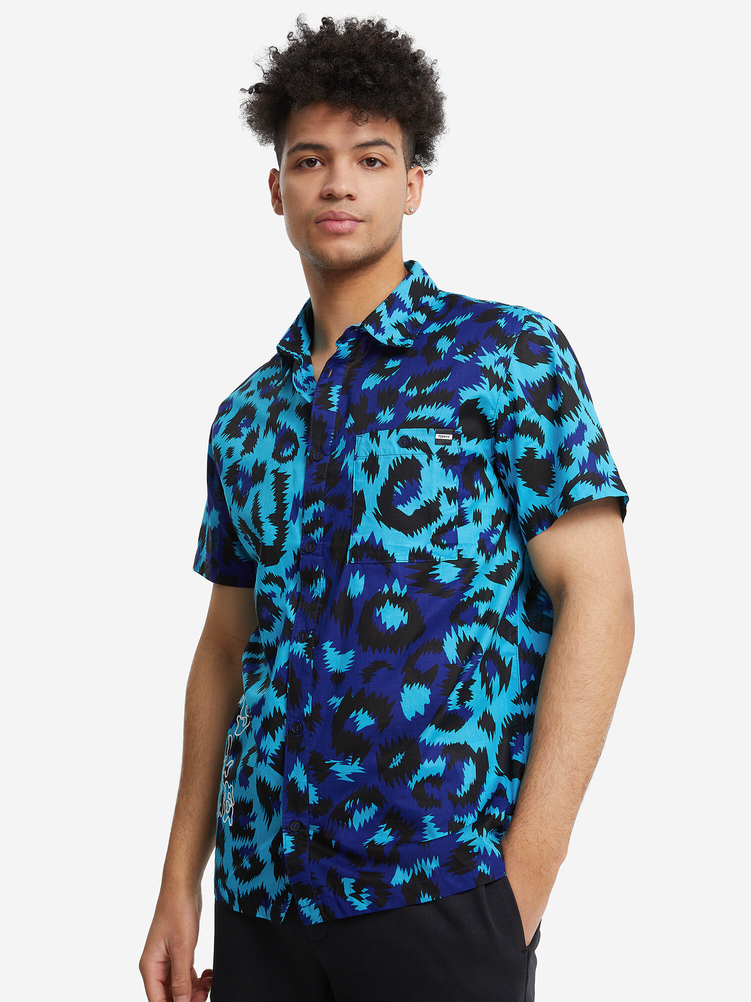 фото Рубашка с коротким рукавом мужская Termit Синий; RUS: 48-50, Ориг: 48-50