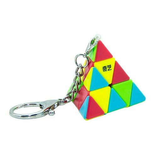 Брелок пирамидка QiYi Pyraminx keychain / Головоломка для подарка кубик рубика qiyi mofangge 2х2 pillowed mini брелок 30 мм color