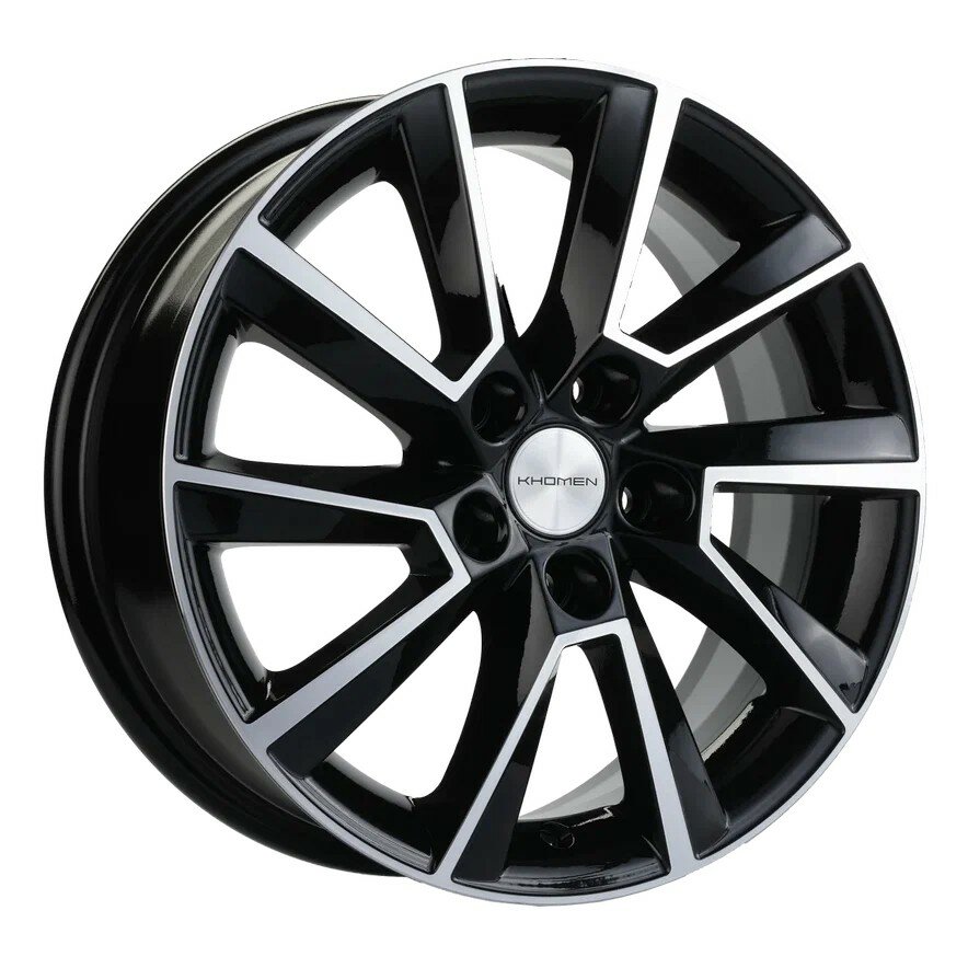 Диск Khomen KHW1507 Rapid/Fabia 6.0*15 5*100 ET38 D57.1 BLACK-FP