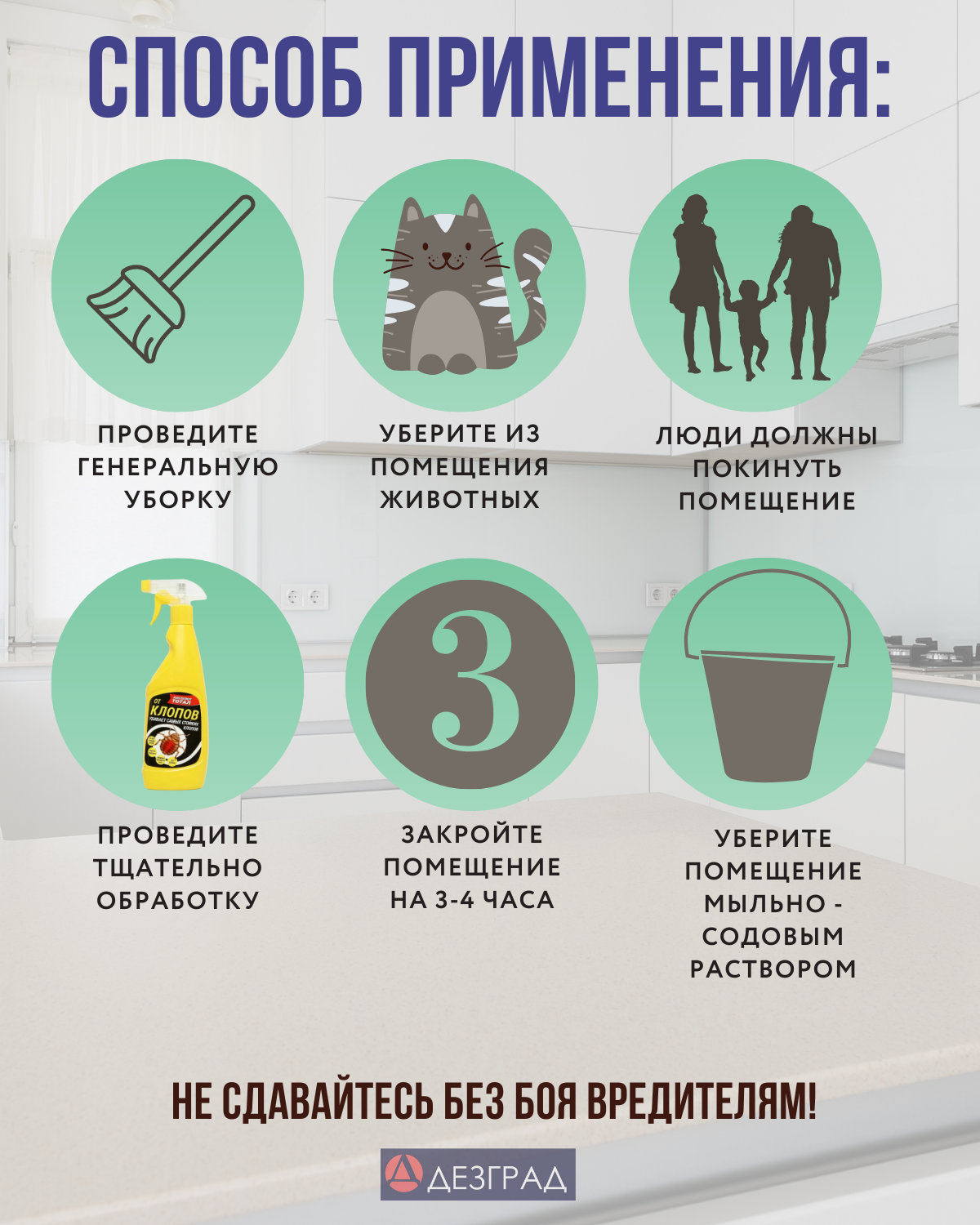 Средство от клопов / от клопов средства / готовый раствор от клопов блох тараканов / от клопов постельных абсолют тотал / флакон с курковым распылителем клопы, 400 мл — фото 1