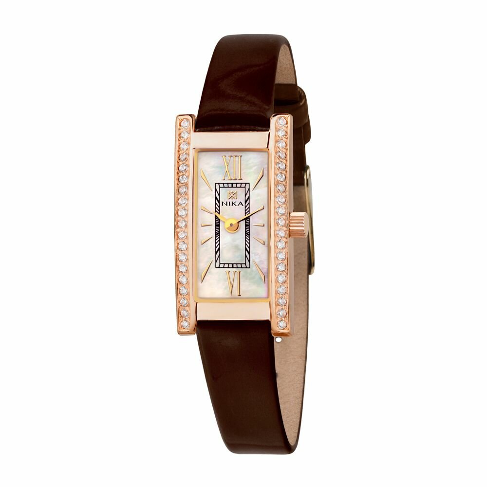 фото Часы наручные женские кварцевые из золота 585