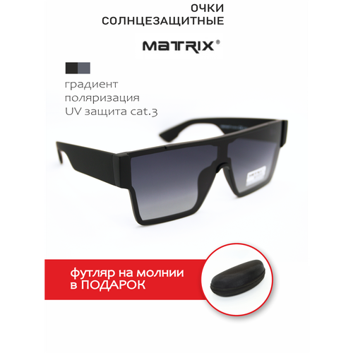 Солнцезащитные очки Matrix MT8672N166P55, черный солнцезащитные очки монолинза оправа пластик спортивные с защитой от уф черный