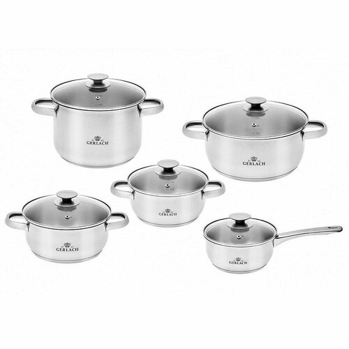 Набор кастрюль Gerlach First 10 элементов