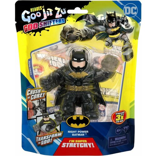 Фигура Heroes of Goo Jit Zu DC Goo Shifters Night Power Batman heroes of goo jit zu jurassic world large supagoo t rex 7 5 stretchy squishy dinosaur figure with chomp attack