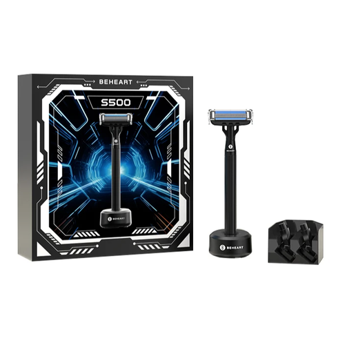 Набор для бритья Xiaomi BEHEART S500 3шт сменные насадки черный 2000₽