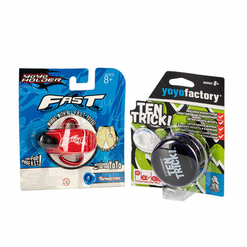 Йо-йо YoYoFactory TenTrick Фиолетовый + Держатель