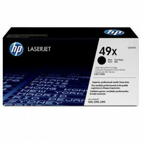 Q5949X / Q5949XC HP 49X Картридж черный для HP LJ 1320/ 3390/ 3392 Black (6000 стр.) hp q5949x картридж черный дефект коробки