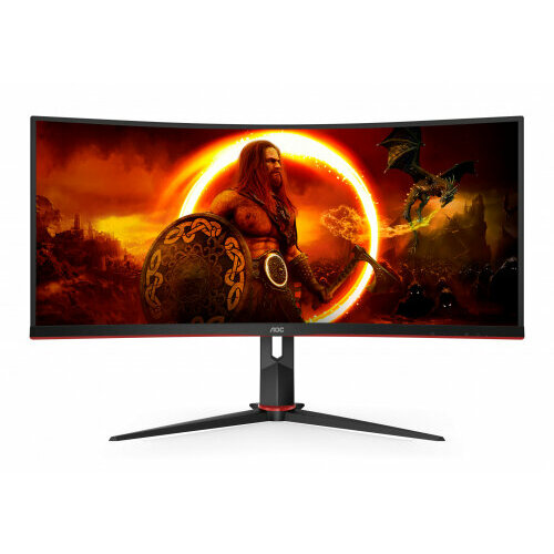 Игровой монитор Aoc CU34G2XP 34 Black-Red 43980₽
