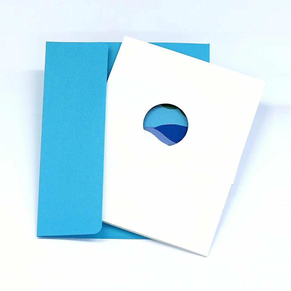 Clouds & trees Pop-Up Открытка 12.5 x 16.5 см