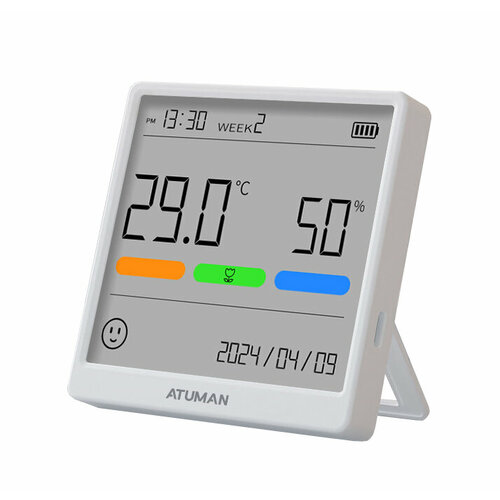 Метеостанция AtuMan Temperature and Humidity Clock THSE 1665₽