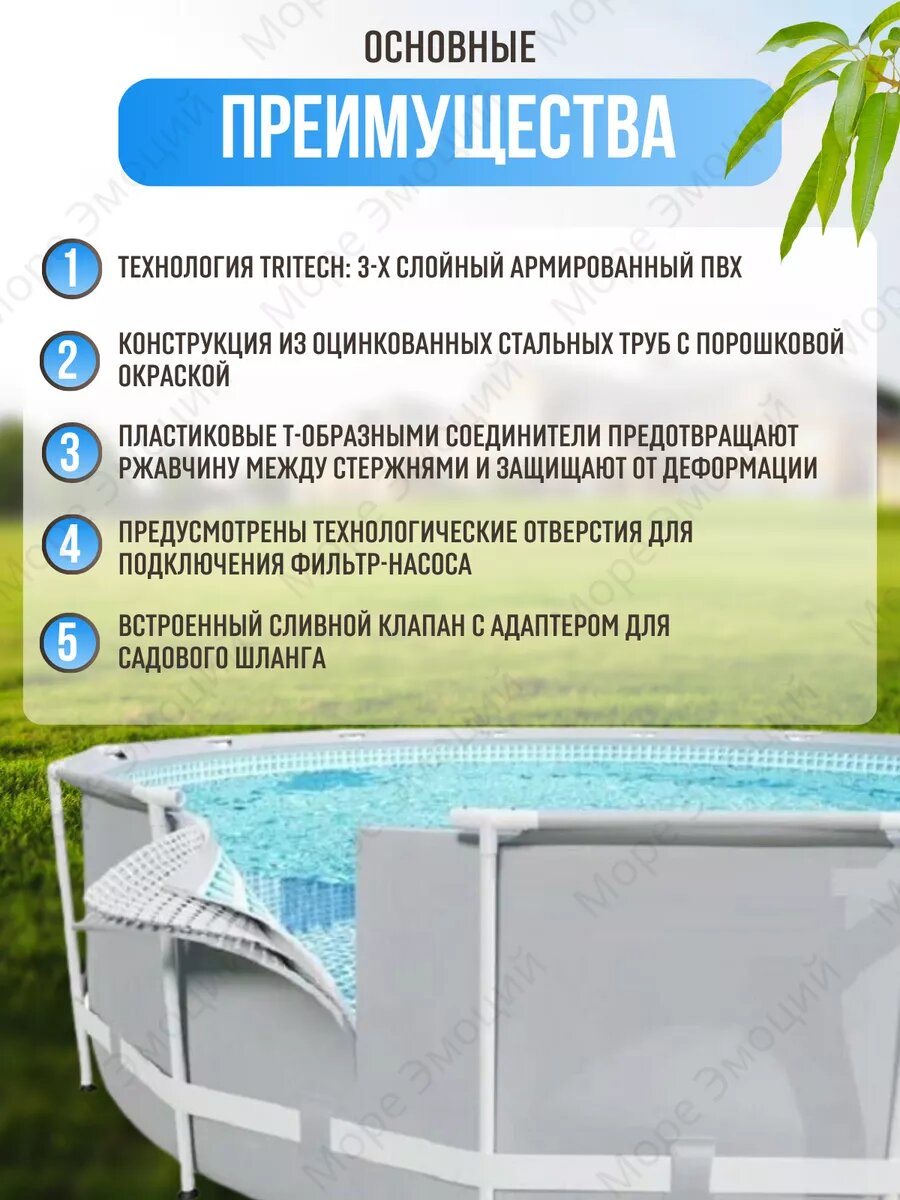 Бассейн Intex Rectangular Frame 28272 — фото 1