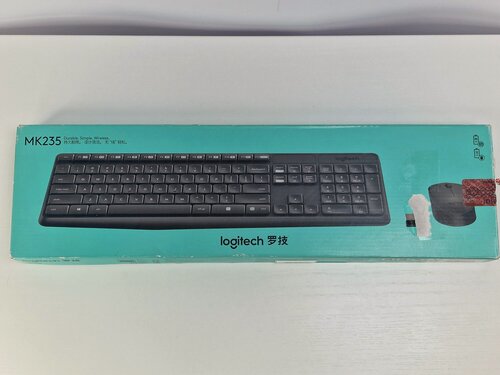 Изображение товара Комплект беспроводной Logitech MK235, мышь +клавиатура, серая