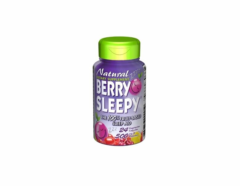 Картинки Натуральное снотворное Natural Berry Sleepy The 100% fruit-based sleep aid, 24 капсулы