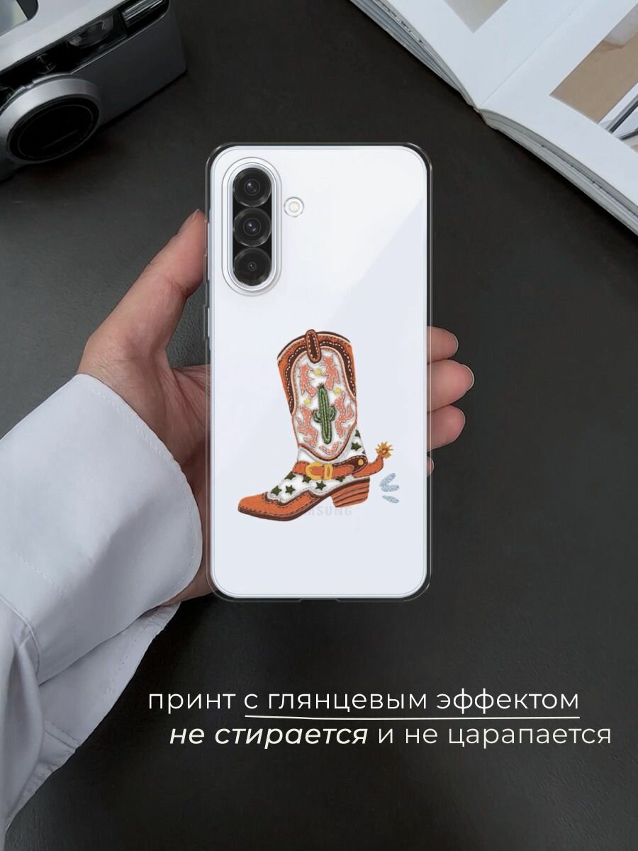 Чехол на Samsung Galaxy A36 5G / Самсунг A36 5G с принтом "Ковбойский сапог" — фото 1
