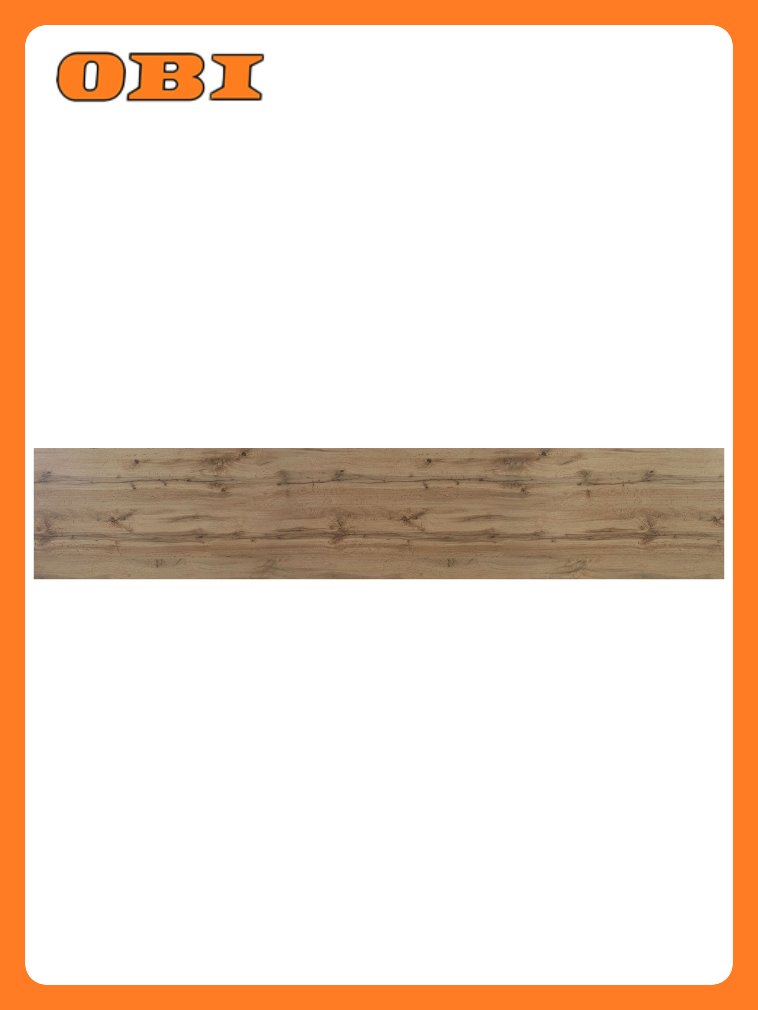 Стеновая панель МДФ "Дуб вотан" 60 см х 305 см х 4 мм влагостойкая листовая