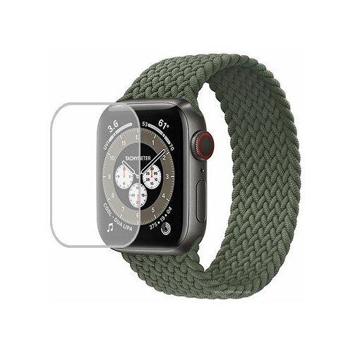 Apple Watch Edition Series 6 44mm GPS + Cellular защитный экран Гидрогель Прозрачный (Силикон) 1 штука apple watch edition 38mm series 3 защитный экран гидрогель прозрачный силикон 1 штука