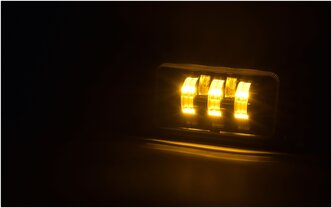 Противотуманная фара ВАЗ 2110-2115 LED бело-желтый свет, сверхмощные, к-т 2 шт.