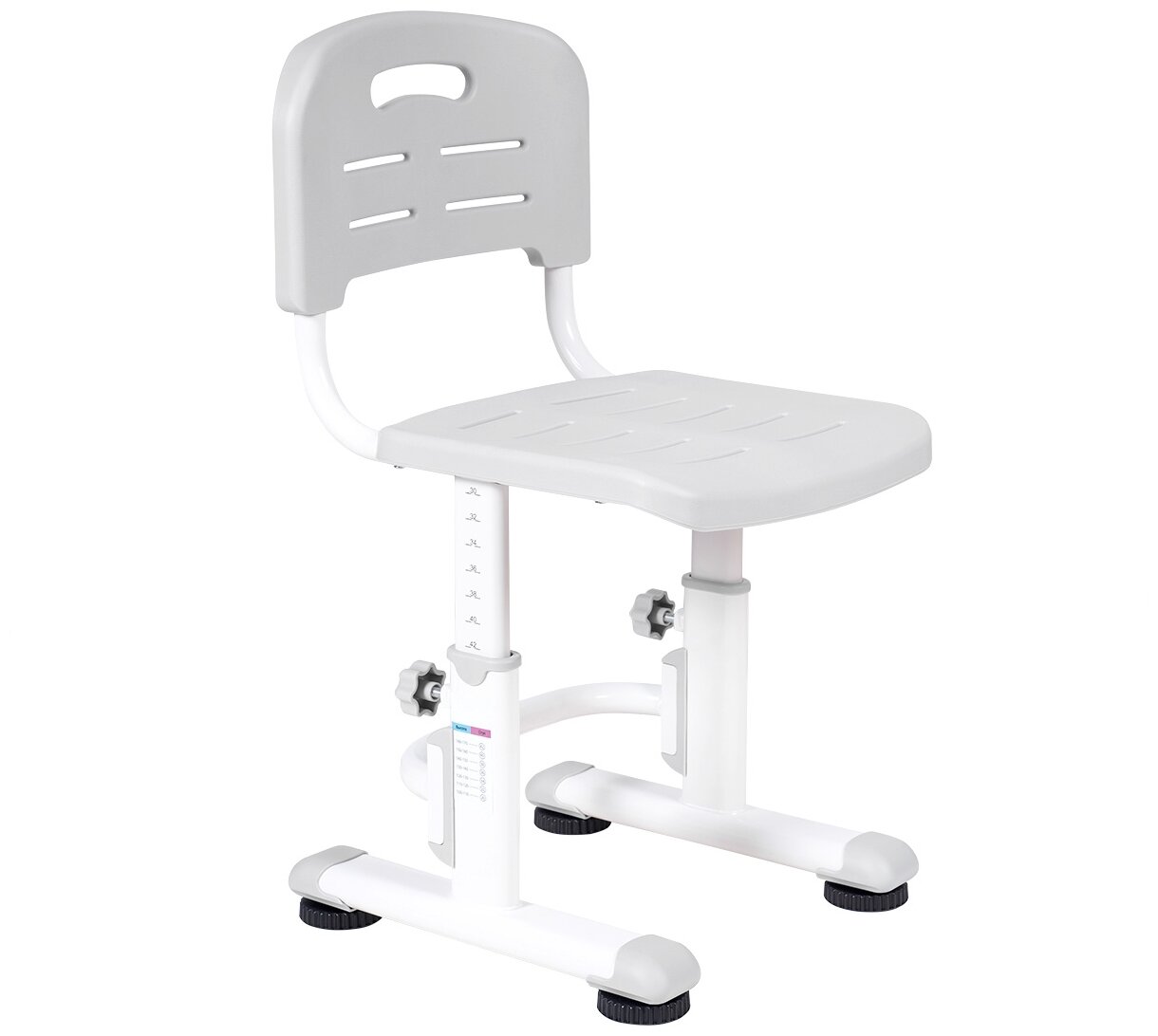 Комплект Anatomica Litra парта + стул + выдвижной ящик + подставка белый/серый - фотография № 11