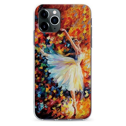 фото Задняя накладка для ip 12 pro/12 (6.1) caseier балерина силикон прозрачная caseler