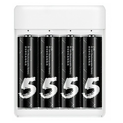 фото Зарядное устройство xiaomi zmi pb401 aa/aaa battery charger white (4шт aa z15)