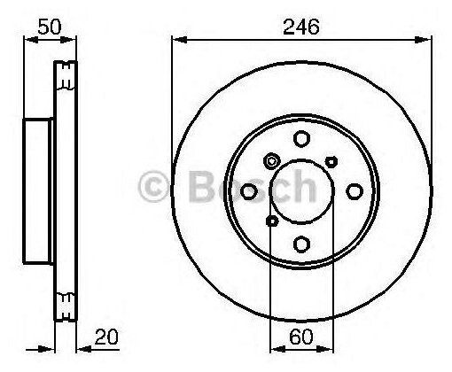 Bosch тормозной диск передний 0986478841, (1шт)