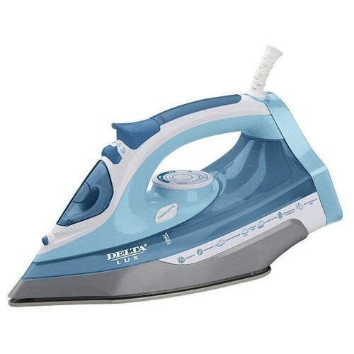 Утюг DELTA LUX DL-712 белый с серо-голубым 302900₽