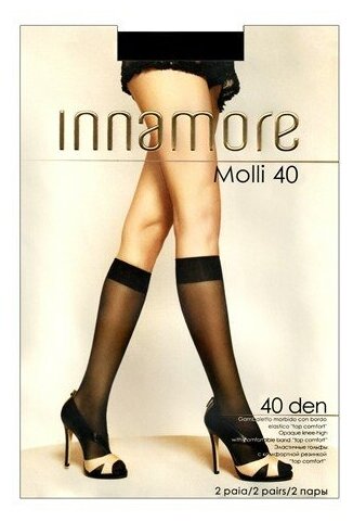 Гольфы Innamore, 40 den, 2 пары, размер UNI, бежевый