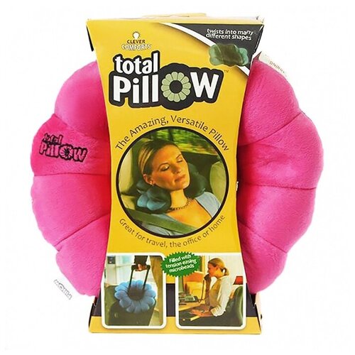 фото Подушка для шеи total pillow, 1 шт., фуксия, розовый