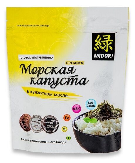 Морская капуста Мидори жареная с кунжутом Премиум, 40 г