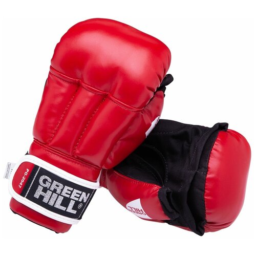 фото Перчатки для рукопашного боя pg-2047, к/з, красный green hill