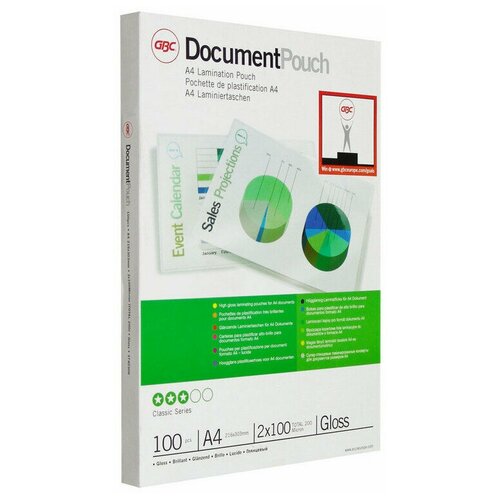 Пленка для ламинирования GBC А4, 100мкм, 100 штук в упаковке