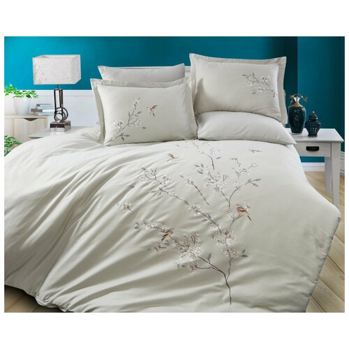 фото Постельное белье do&co magiya хлопковый сатин бежевый евро do&co (турция)